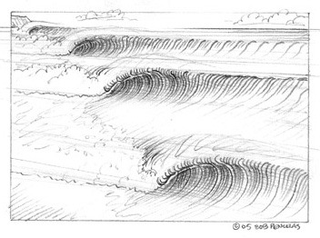 wave drawing