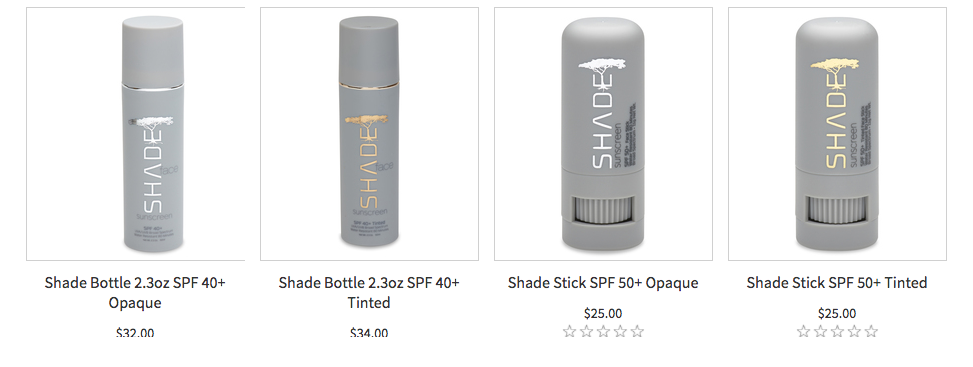 shade sunscreen