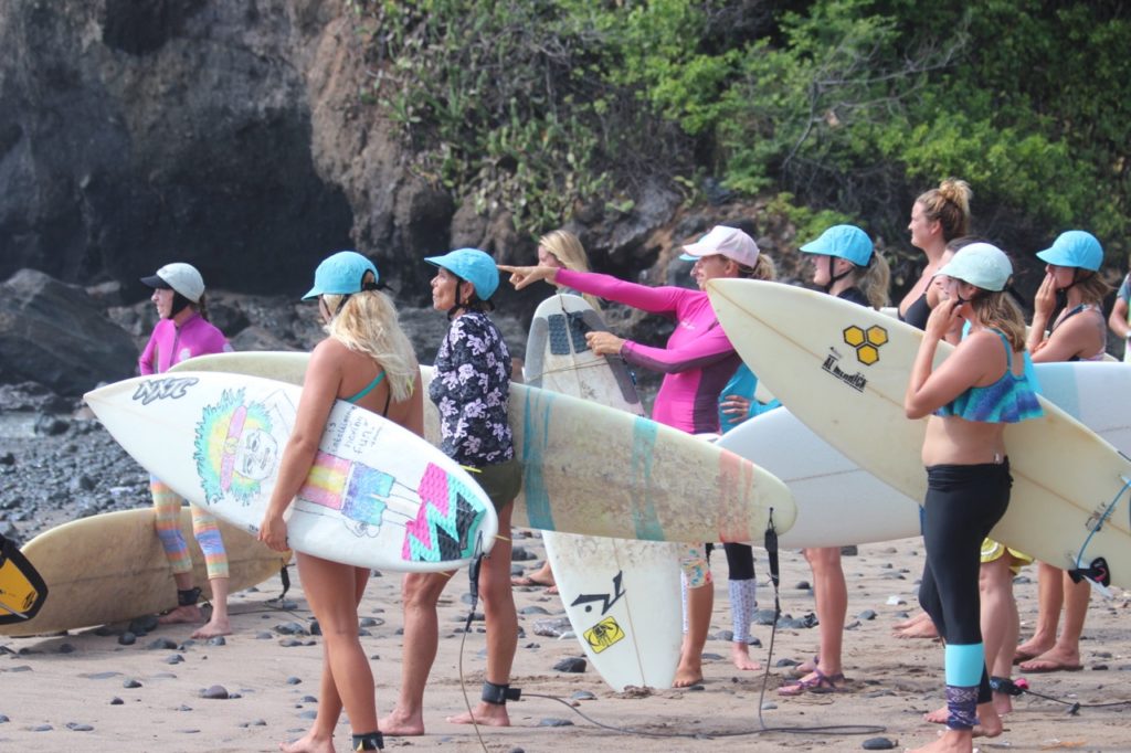 surf with amigas, learn to surf, surf coaching, surf camp, surf yoga retreat