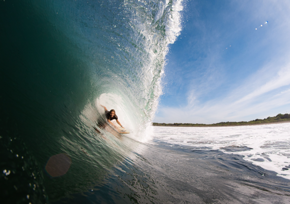 holly beck, watershot, boom, nicaragua, surf with amigas