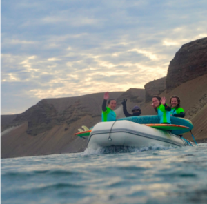 surf with amigas peru retreat