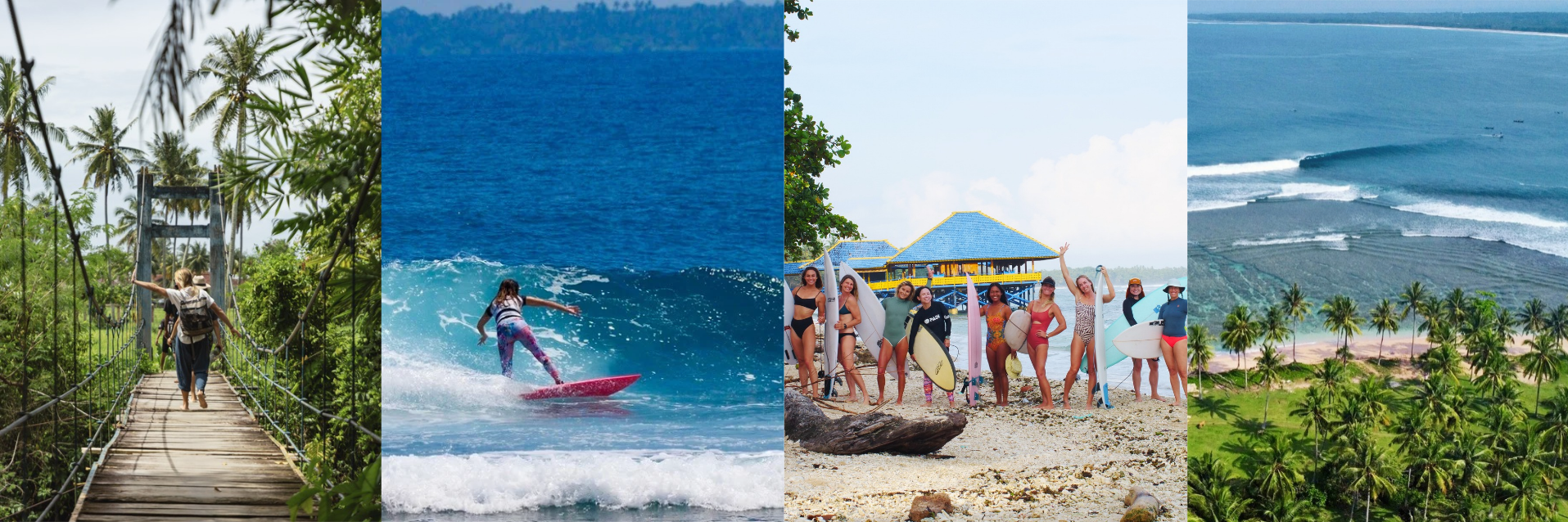 womens surf coaching retreat Indonesia